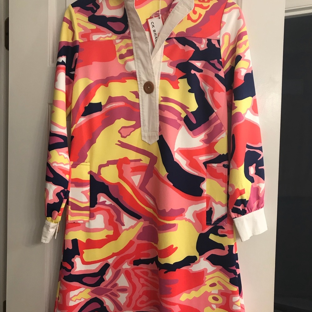CK Bradley Short Dress Pink Reef